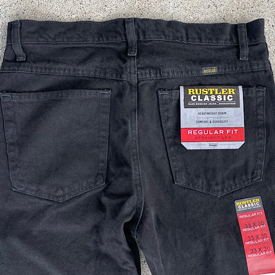 RUSTLER by Wrangler Reguler Fit Jeans(COALBLK)