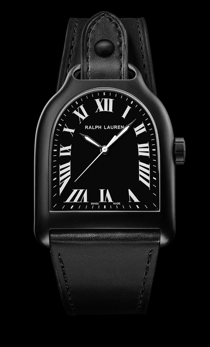 Stirrup Large Steel Black Finish Watch