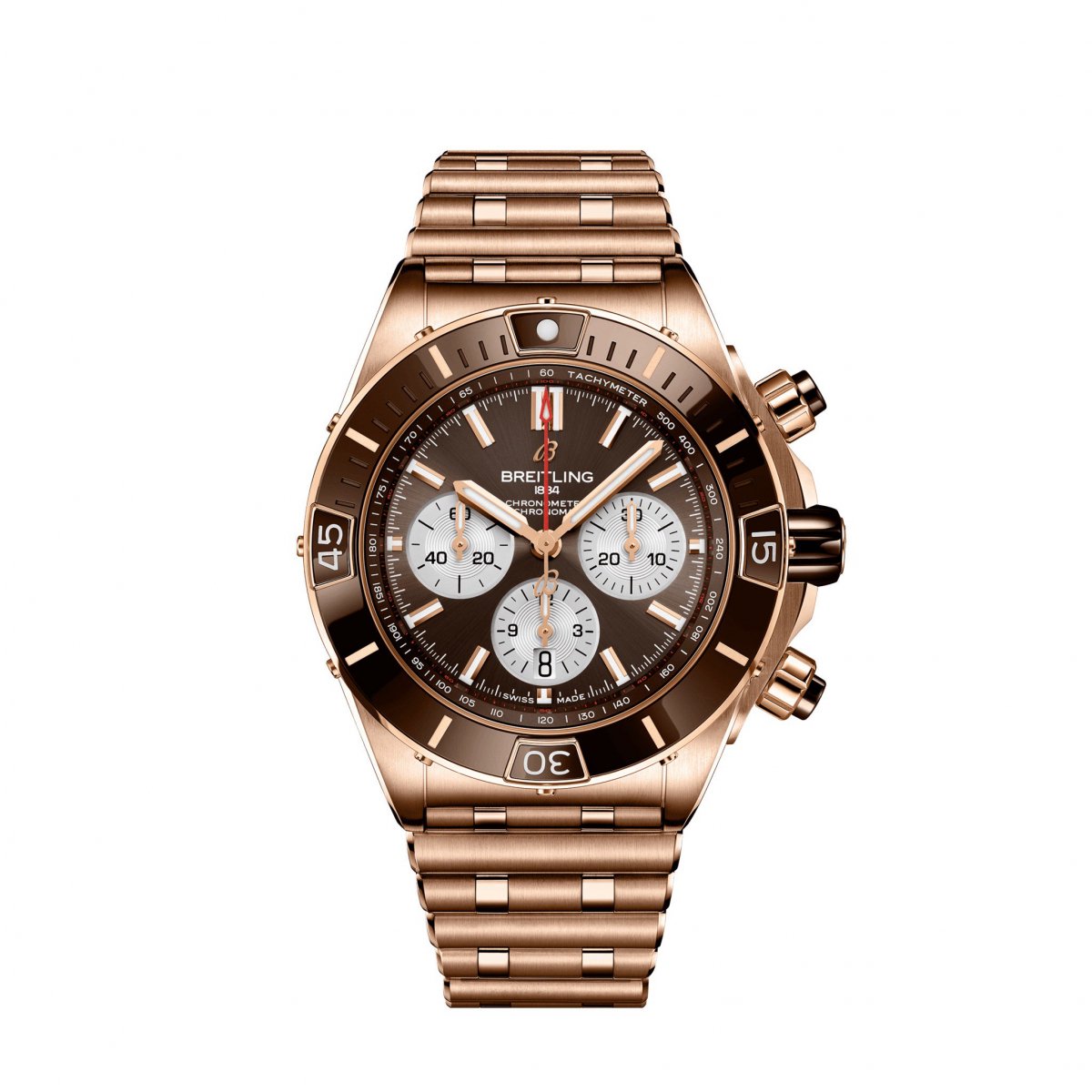 SUPERCHRONOMAT B01 44 18K RED GOLD