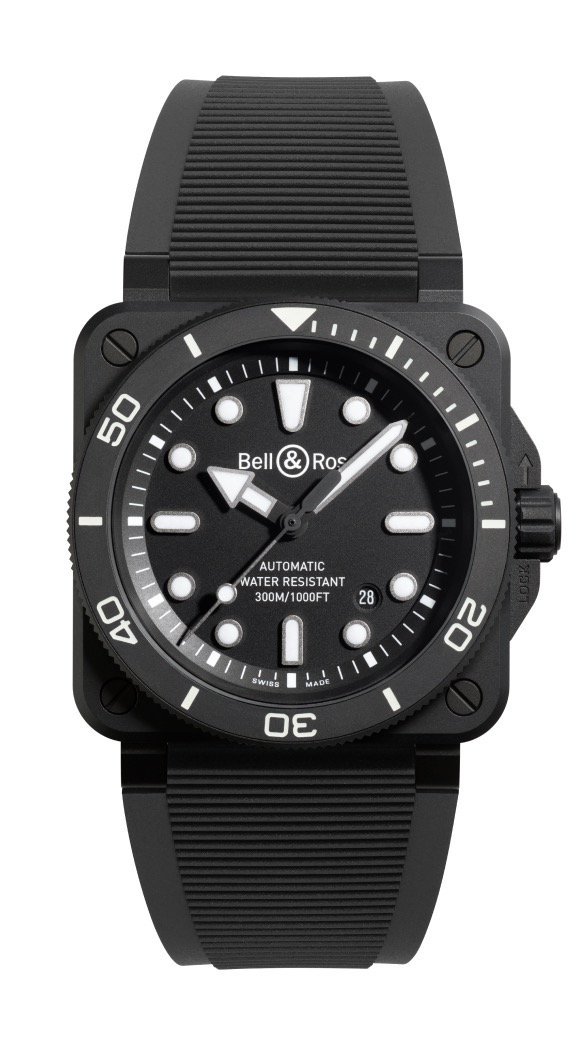 BR-03 DIVER BLACK MATTE CERAMIC