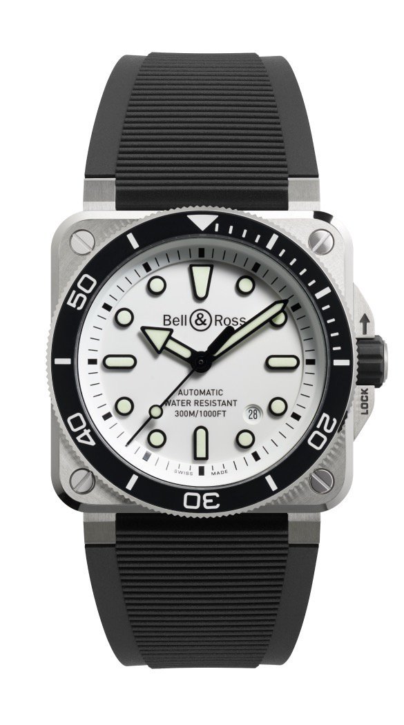 BR-03 DIVER WHITE STEEL