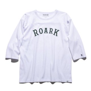 <img class='new_mark_img1' src='https://img.shop-pro.jp/img/new/icons34.gif' style='border:none;display:inline;margin:0px;padding:0px;width:auto;' />[MENS]ROARK/MEDIEVAL LOGO3/4 SLEEVE TEE WHITE