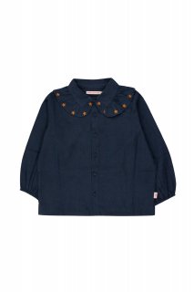 <img class='new_mark_img1' src='https://img.shop-pro.jp/img/new/icons13.gif' style='border:none;display:inline;margin:0px;padding:0px;width:auto;' />tiny cottonsSTARS FRILL COLLAR SHIRT navy