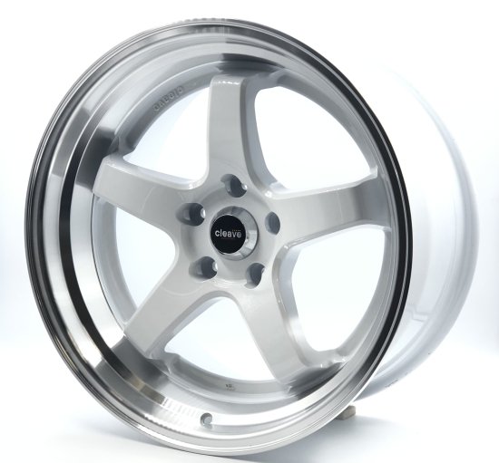 CLEAVE RACING FL53 18x9.5J +18 5H-100 ガンメタ/マシンド 4本セット