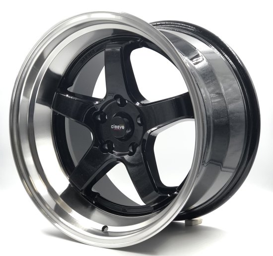 CLEAVE RACING FL53 18x9.5J +18 5H-100 ガンメタ/マシンド 4本セット