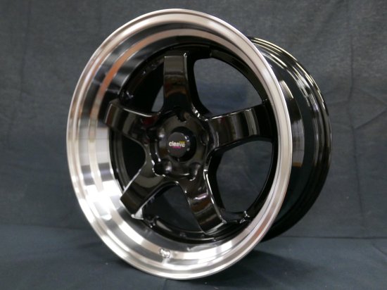 CLEAVE RACING FL53 18x9.5J +18 5H-100 ガンメタ/マシンド 4本セット