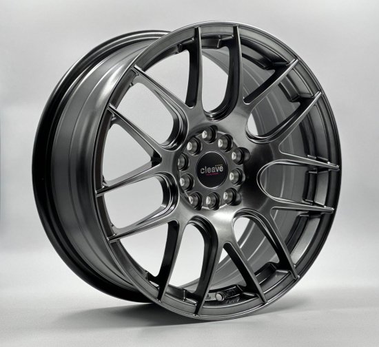 CLEAVE RACING FL53 18x9.5J +18 5H-100 ガンメタ/マシンド 4本セット