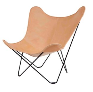 cueroBKF BUTTERFLY CHAIR MARIPOSA NATURAL LEATHER
