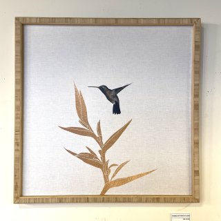 ¨Ǽۥե졼ꥢȥץȡ L  HUMMINGBIRD AND FLOWER II by Orara Studio