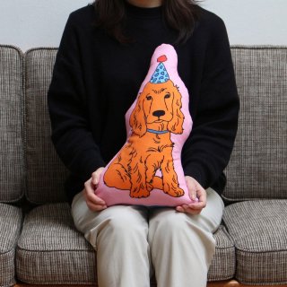 MIDORI KOMATSUThe Enjoy C&D Club Cushion "Dog/Pink"å