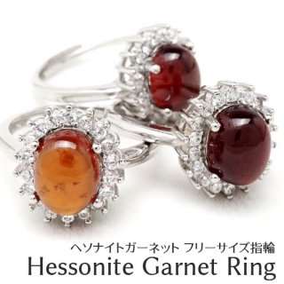 إʥ ͥå   Ring ե꡼ 󥸥ͥå hessonite garnet   ȯ  [M 1/20] 715-128