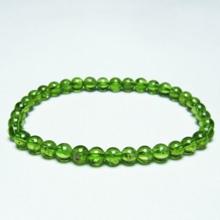 ڥɥå ֥쥹å 5mm ʪ 8  Peridot Bracelet  [M 1/10] 111-21856