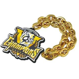 リストバンド付きジャガードロングタオル 黄 - シャープ産業 TOTAL FAN