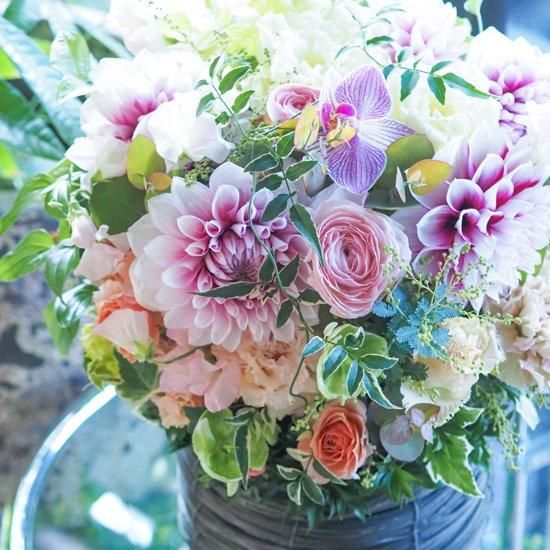 フラワーアレンジメント　3点おまとめ プリザーブドフラワー・ロングボックスアレンジメント 003