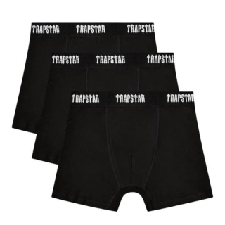 3 PACK BOXER SHORT - BLACK WITH BLACK WAISTBAND