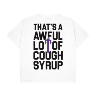 TRAPSTAR X COUGH SYRUP IRONGATE T-SHIRT - WHITE