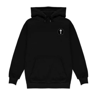 IRONGATE PATCH HOODIE - BLACK/WHITE