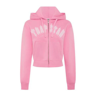 WOMEN'S IRONGATE CHENILLE ZIP THROUGH TRACK TOP - PINK