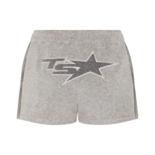 WOMEN'S TS STAR TERRY TOWELLING TRACK SHORTS - GREY