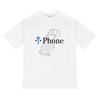 T PHONE TEE - WHITE