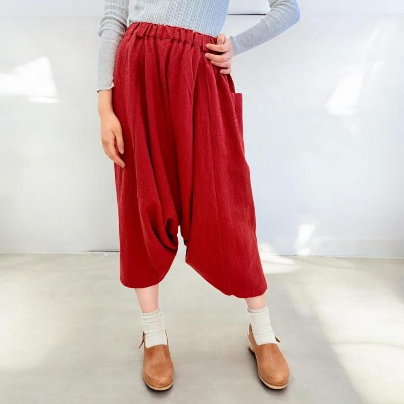 未使用品　かぐれ　コットンリネンラミーサルエルパンツ かぐれ（カグレ）の「コットンリネンラミーサルエルパンツ