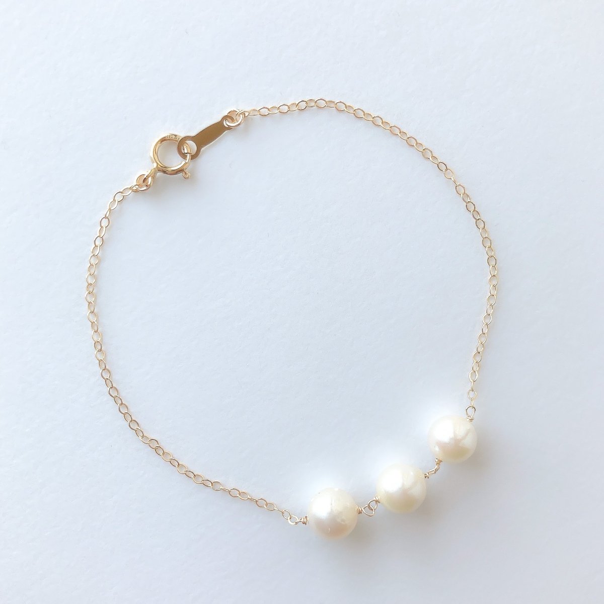 BRACELET:freshwater pearl14KGF-GFB0006