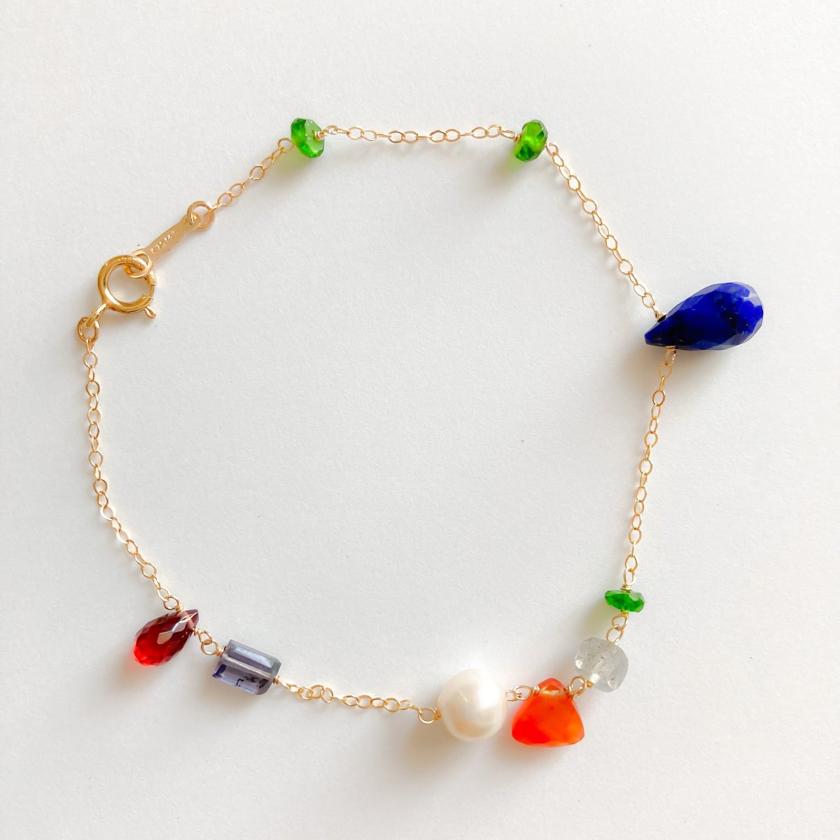 BRACELET:lapis lazuli mix14KGF-GFB0002