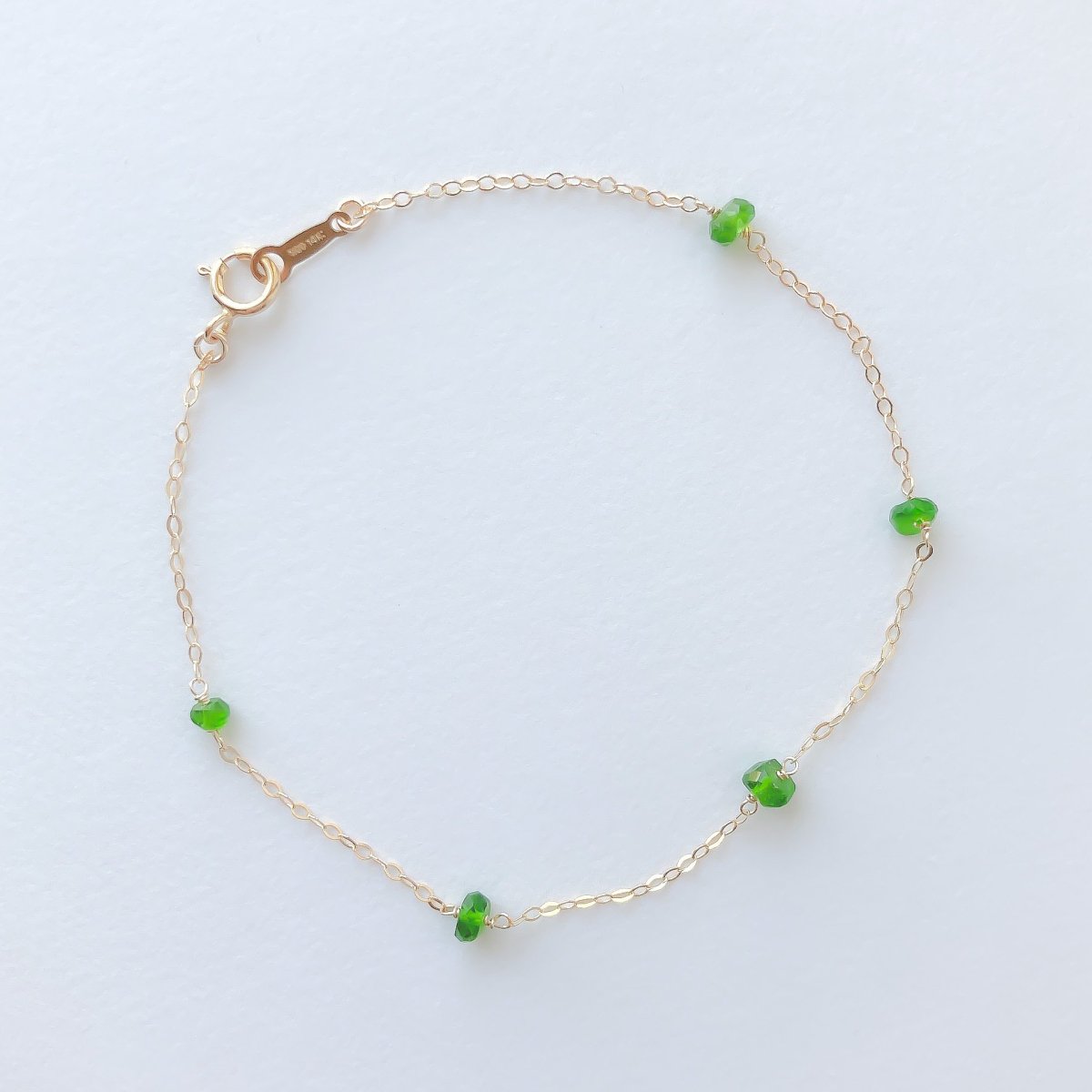 BRACELET:Chrome diopside14KGF-GFB0009