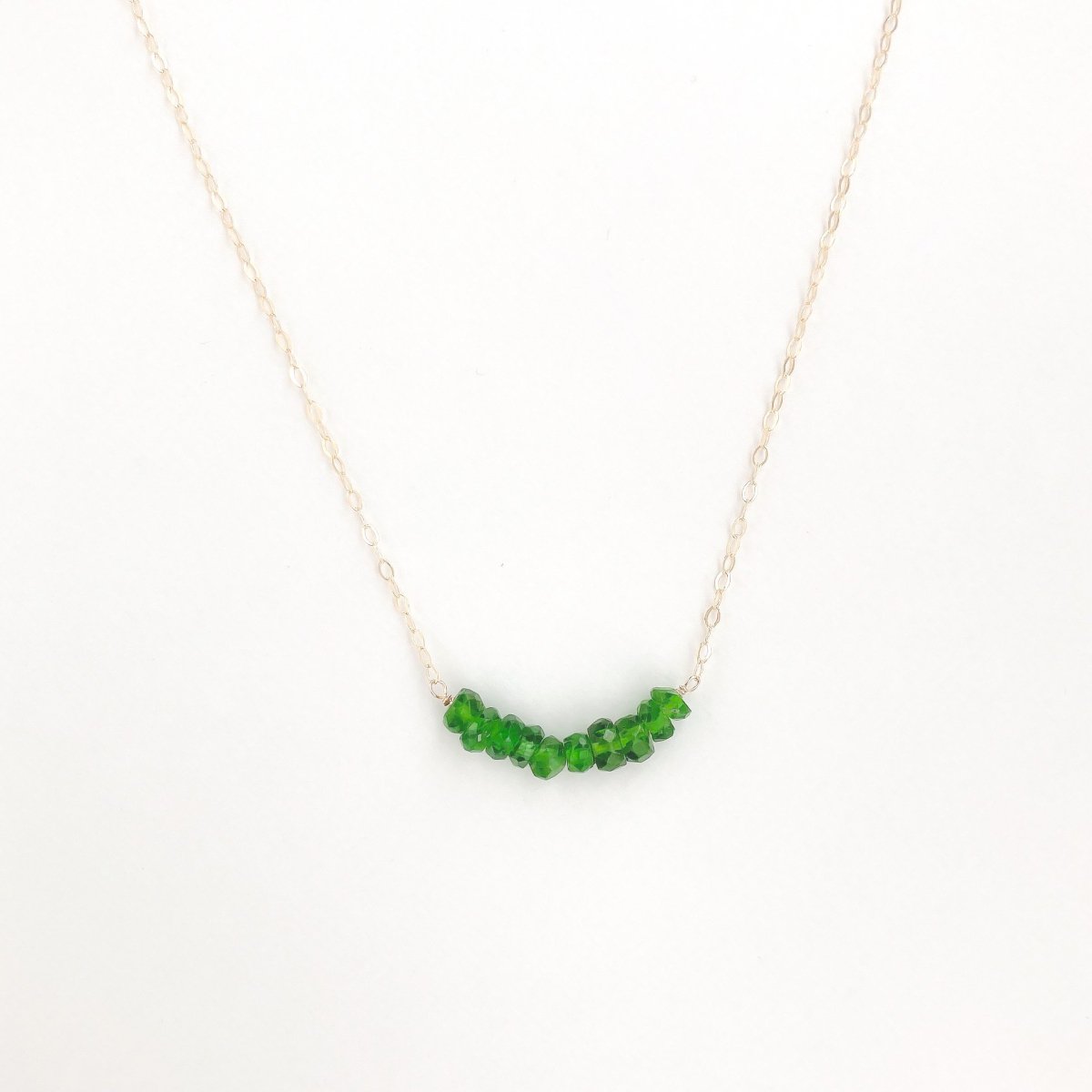 NECLACE:chrome diopside14KGF-GFN0004