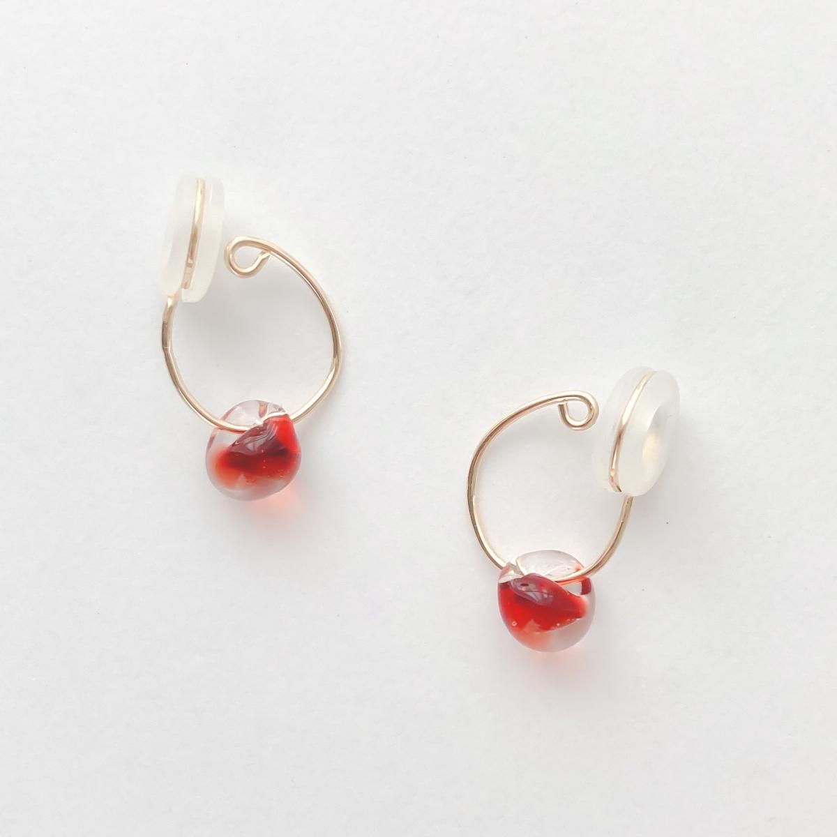 EARRING:apple14KGF-GFE0030a