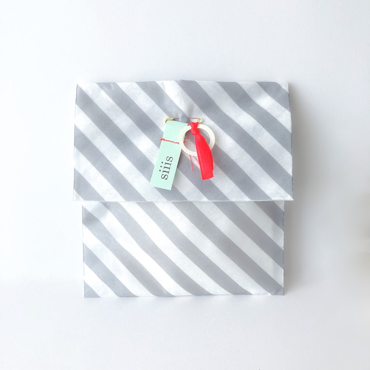 WRAPPING:Mintstripe flat bag