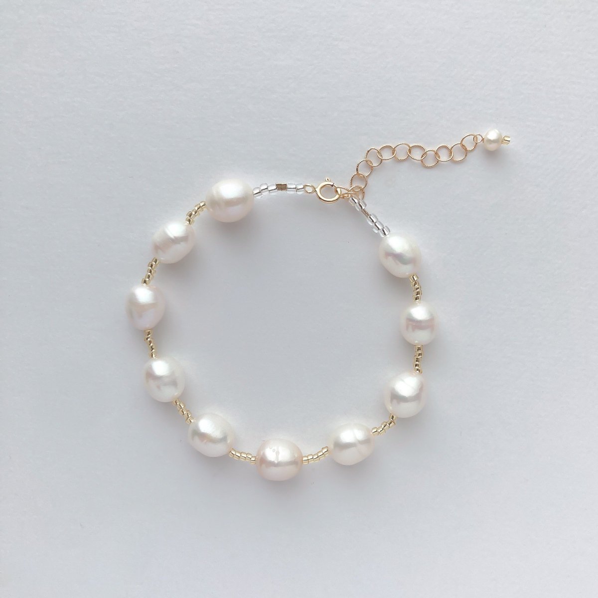 BRACELET:Freshwater pearl14KGF-GFB0019-PL