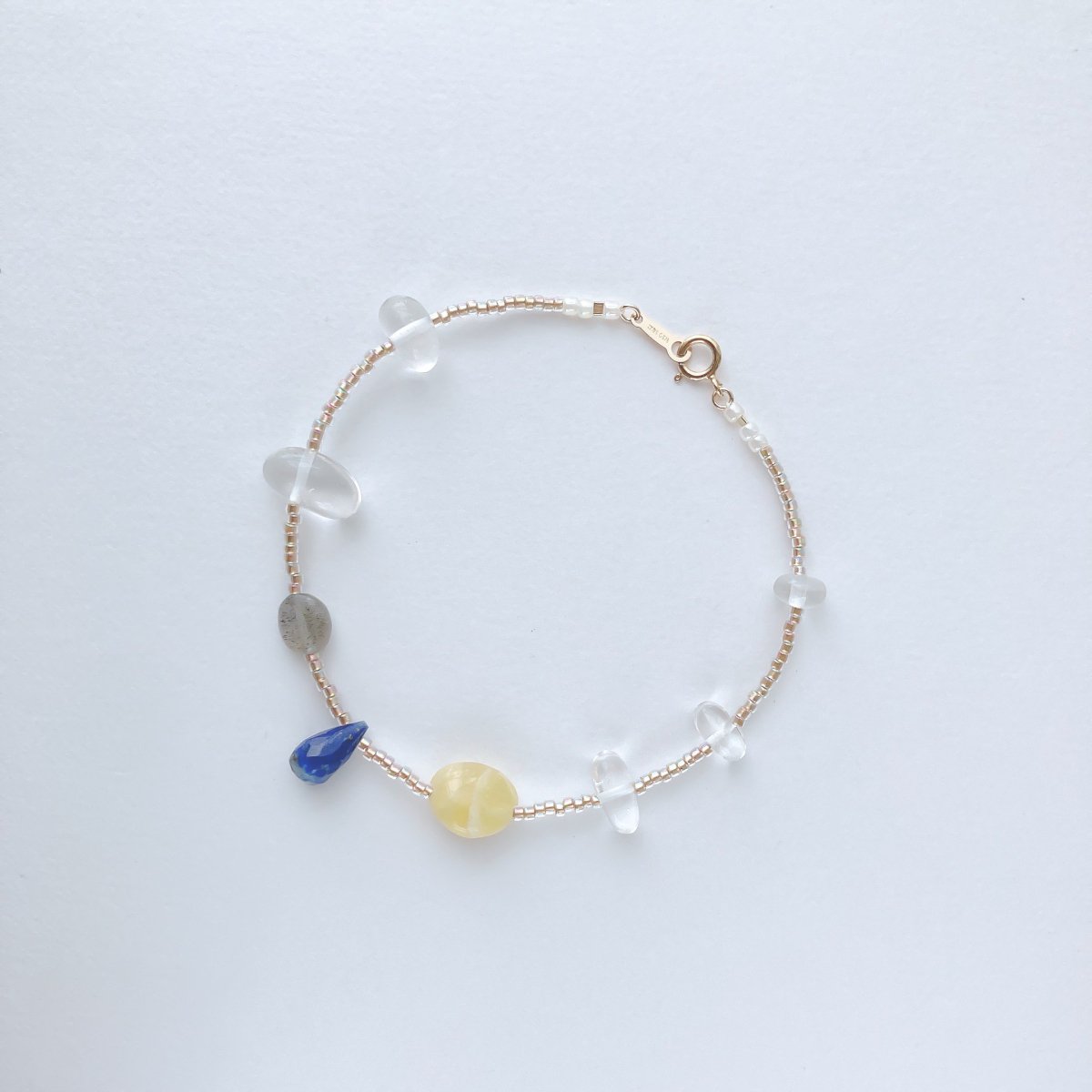 BRACELET:Lapis lazuli14KGF-GFB0024