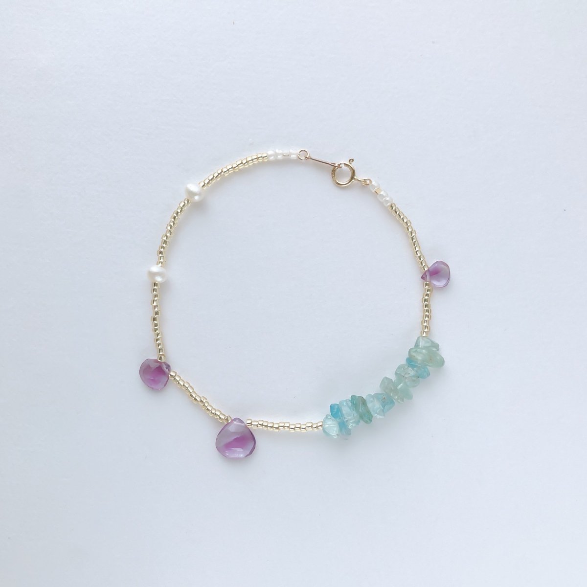 BRACELET:Amethyst14KGF-GFB0025