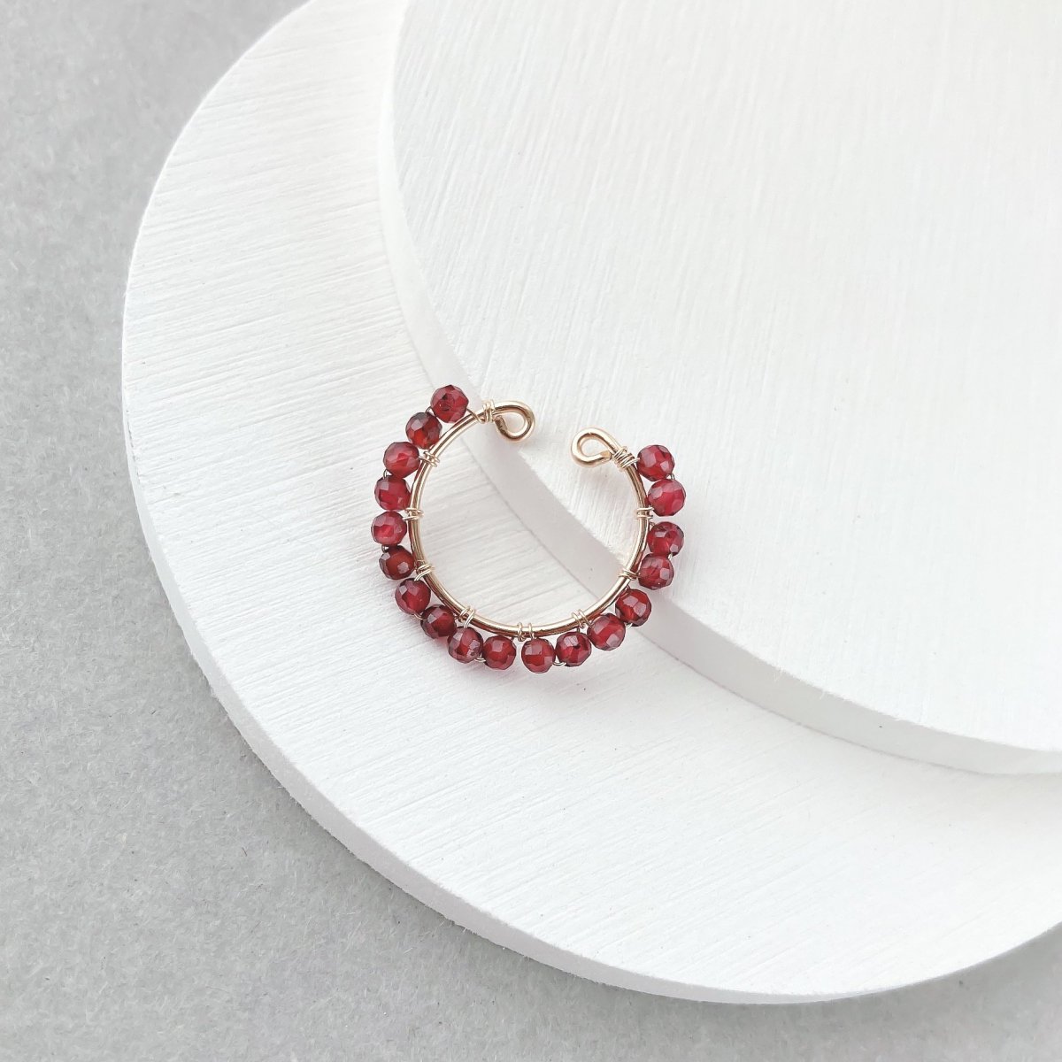 EAR CUFF:Garnet14KGF-GFE0051-GA