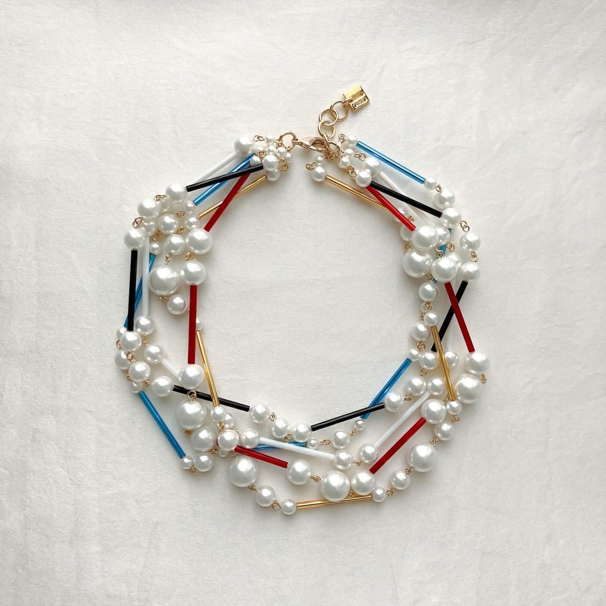 NECLACE:Glass & PearlFCNC0023MX