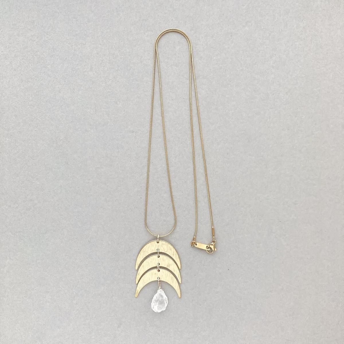 NECLACE:Crescent moon&DropAMNC0035