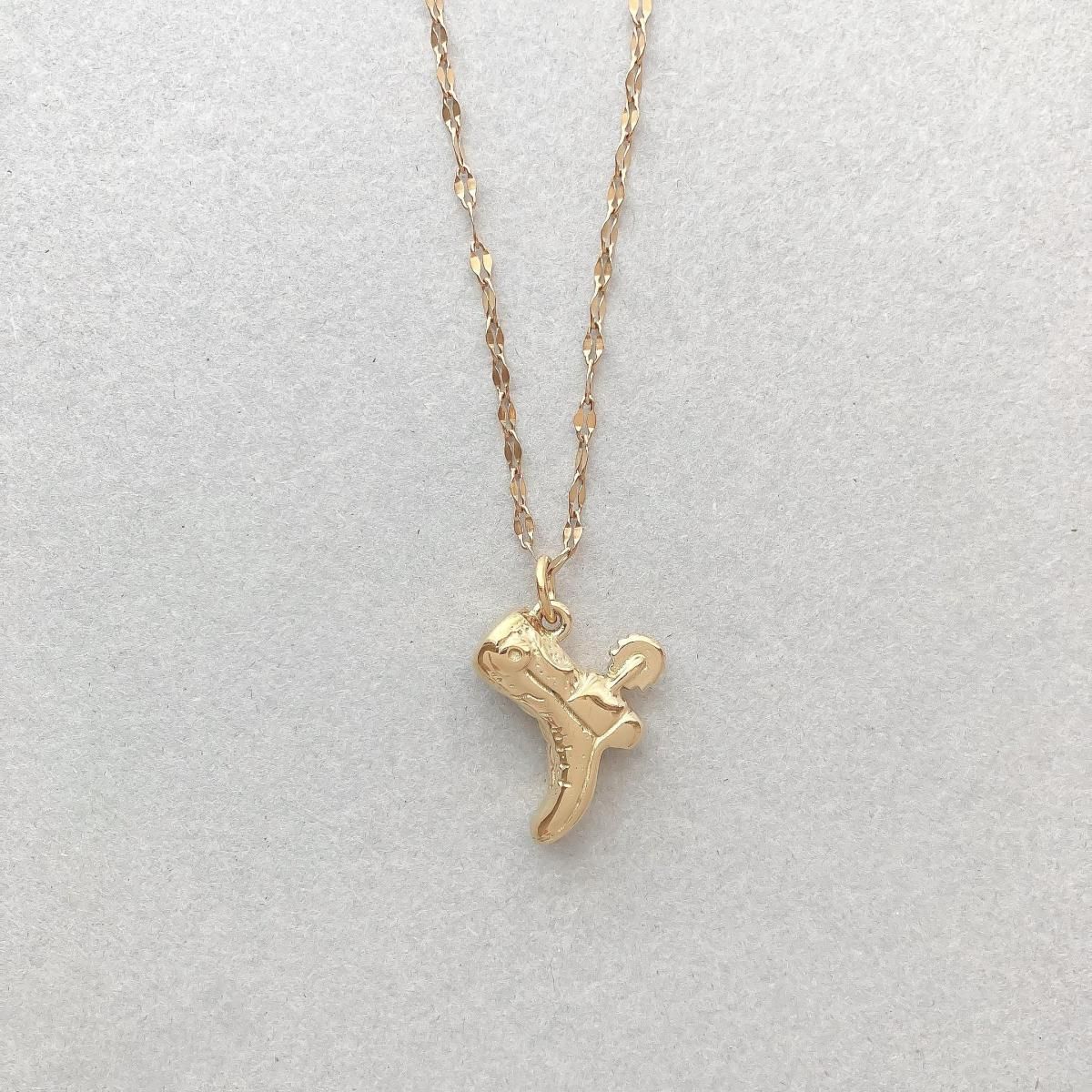 NECLACE:Western boots-steinless-AMNC0047