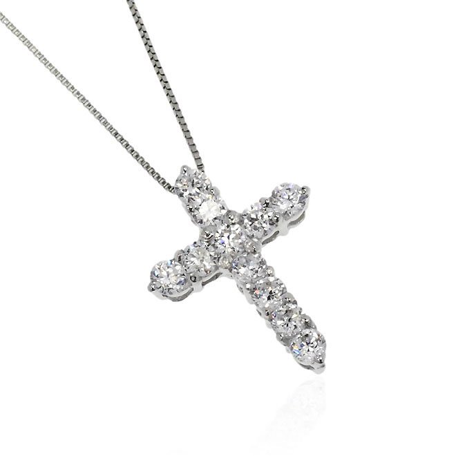 ZEXIMO公式】 プラチナ ダイヤモンド 0.5ct クロスネックレス 「クロス05」 H&C 鑑別書付 - ZEXIMO  ～ゼクシモ公式オンラインショップ