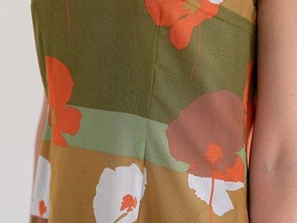 ラウンドネック ノースリーブワンピース HR-4547-1 - boutique ラウンドネック ノースリーブワンピース HR-4547-1 - boutique