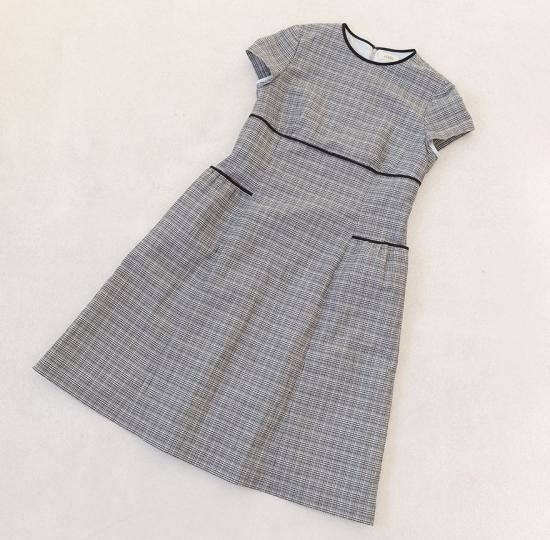 HYKE ハイク　ワンピース パイピングアクセント ハイウエスト切り替えワンピース HY-3850