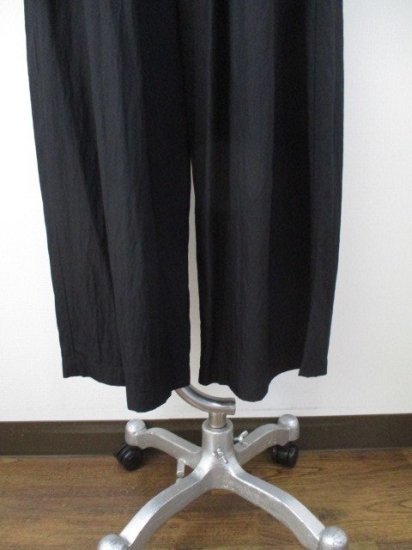 ե͡cafunecotton nylon wide easy pantsBLACK