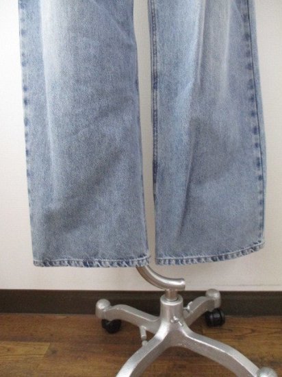 ե Cafune435602TUCK BAGGY DENIM40BLUE