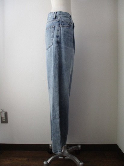 ե Cafune435602TUCK BAGGY DENIM40BLUE