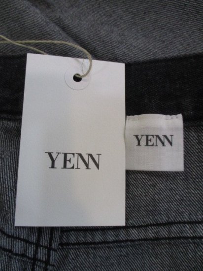 YENNCURVED SEAM DENIM PANTS GRAY 졼8M