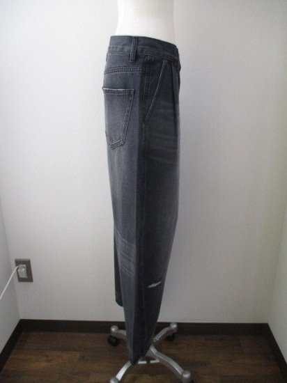 YENNCURVED SEAM DENIM PANTS GRAY 졼8M