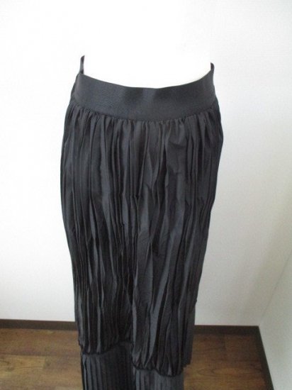 ֥ƥåǥʥ꡼boutique ordinarypleated panel maxi skirtBLACK