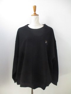 ȥΥ TRANOI.DOUBLE EMBLEM SWEATBLACK