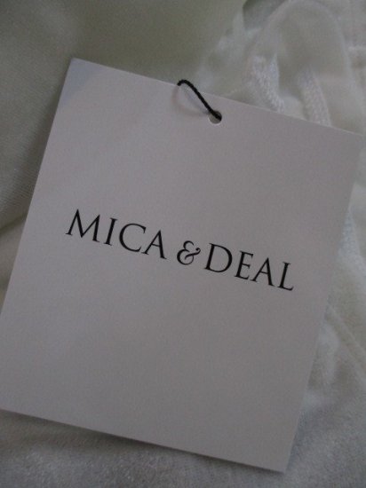 ޥ&ǥ MICA&DEALsheer velour TeeWHITE