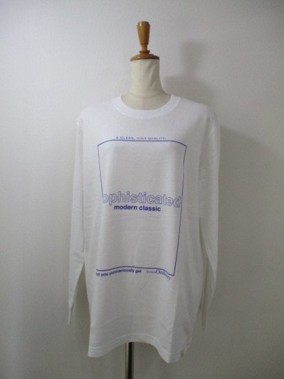 ֥ƥåǥʥ꡼ Boutique OrdinaryTypography Long Sleeve TWHITE